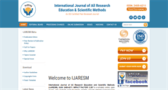 Desktop Screenshot of ijaresm.com